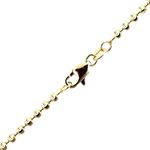 14K YELLOW Gold SOLID MOON CUT Chain - 24 Inches Long 2.5MM Wide 1