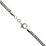 10K WHITE Gold HOLLOW FRANCO Chain - 22 Inches Long 3MM Wide 1