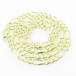 Mens Yellow-Gold Figaro Link Chain Length - 22 inches Width - 5.5mm 1