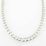 Mens White-Gold Cuban Link Chain Length - 20 inches Width - 4.5mm 3