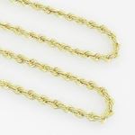 10K Yellow Gold rope chain GC3 3