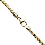 10K Diamond Cut Gold SOLID FRANCO Chain - 26 Inches Long 3.1MM Wide 1