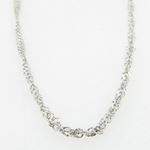 Ladies .925 Italian Sterling Silver Twisted Singapore Link Chain Length - 20 inches Width - 2mm 3