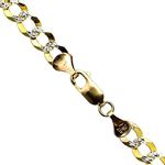 10K Diamond Cut Gold SOLID ITALY CUBAN Chain - 26 Inches Long 6.8MM Wide 1