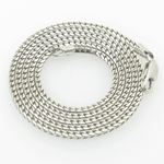 Mens White-Gold Franco Link Chain Length - 16 inches Width - 1.5mm 1