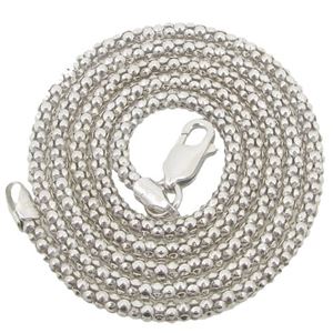 Solid 925 Sterling Silver Big 8mm Ball Bead Chain Moon Cut Dog Tag