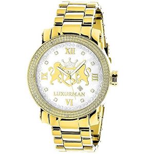 Authentic Luxurman Diamond Watches for Men and Women Up to 80% Off 