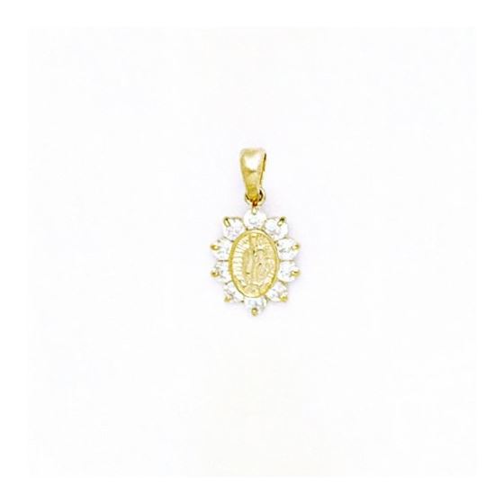 14K Gold Surrounded by Love Pendant with CZ P104-4