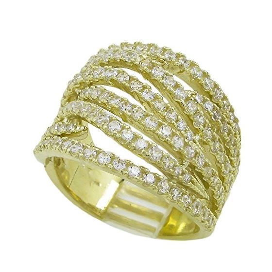 10K Yellow Gold womens designer lace ring ASVJ8 1