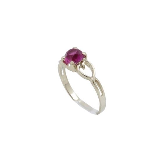 10k Yellow Gold Syntetic red gemstone ring ajr4 Size: 3 1