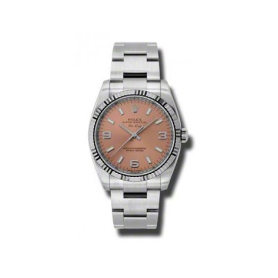 Rolex Watches  AirKing White Gold Fluted Bezel 114234 pao