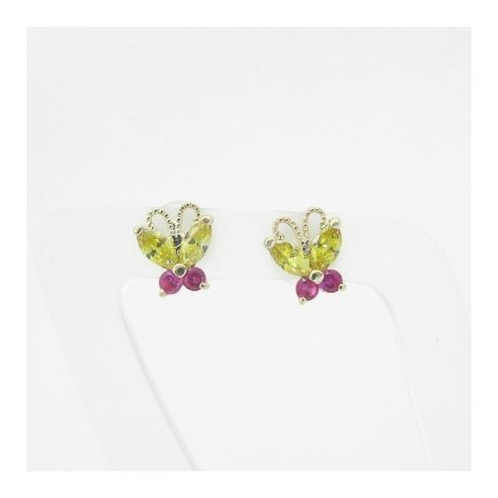 "14K Gold Earrings heart star flower dolphin penguin for Childeren