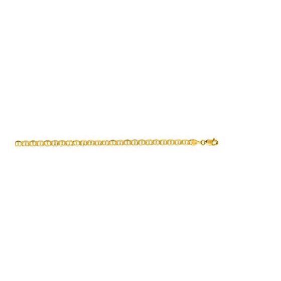 "10K Yellow Gold Mariner Chain 8"" inches long x wide"