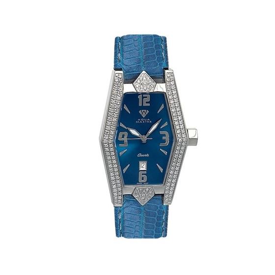 Ladies' Aqua-Diamond Watch, 1.50 Ctw