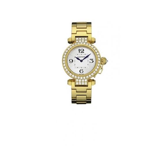 Cartier Pasha Diamond 18kt Yellow Gold Ladies Watch WJ11945G