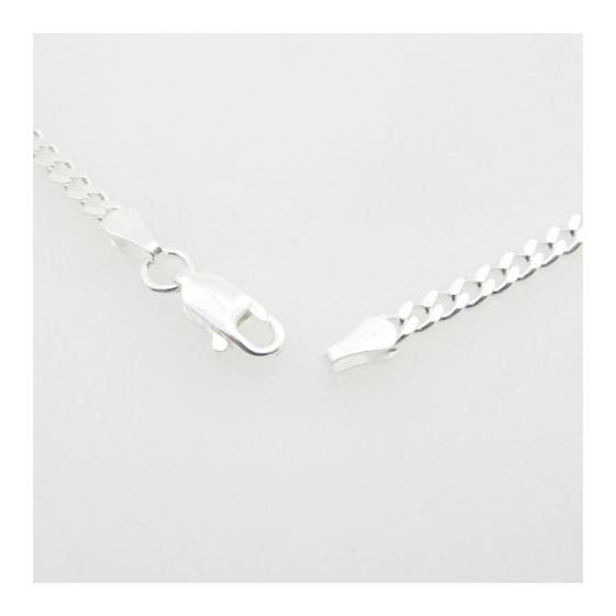 Silver Curb link chain Necklace BDC64 3