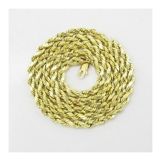 Mens 10k Yellow Gold HOLLOW Chain Elnc9 22 3