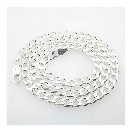 Silver Curb link chain Necklace BDC82 1