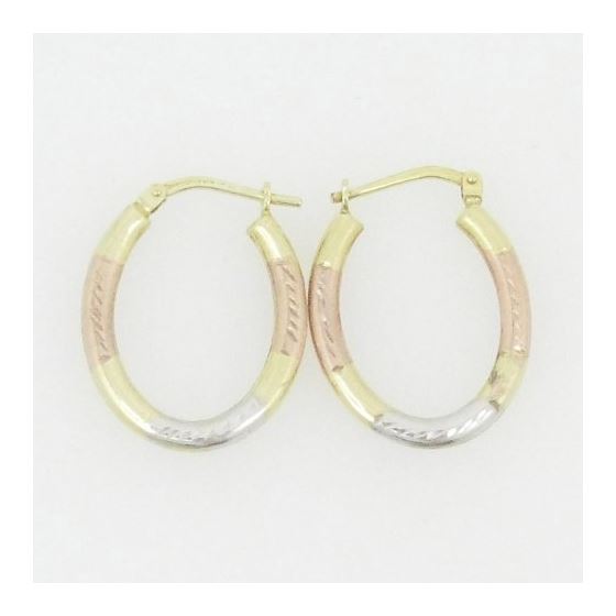 Ladies 10K Gold and .925 Italian Sterling Silver Earrings Stud Hoop Huggie Ball Fashion Dangle Swag 