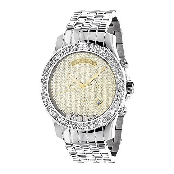 Mens Diamond Watches Diamond Wristwatch .30Ct