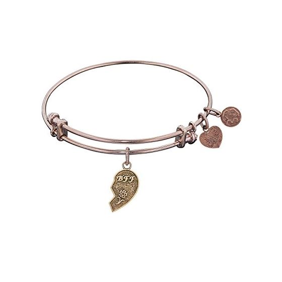 Angelica Ladies Friendship Collection Bangle Charm 7.25 Inches (Adjustable) PGEL1019