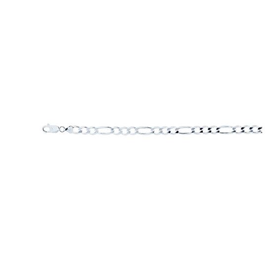 Sterling Silver Figaro Chain 8 1/2 Inch Long