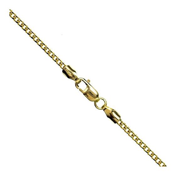 10K YELLOW Gold SOLID FRANCO Chain - 24 Inches Long 1.7MM Wide 1