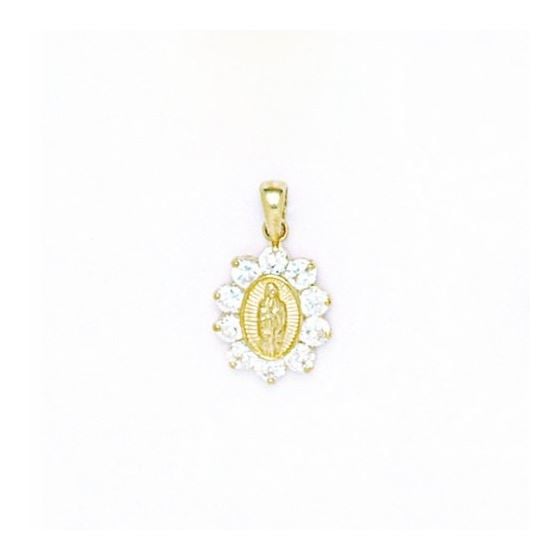 14K Gold Surrounded by Love Pendant with CZ P105-4