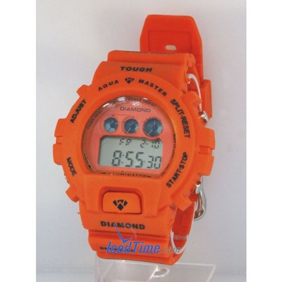 Aqua Master Shock Digital Watch Orange 1