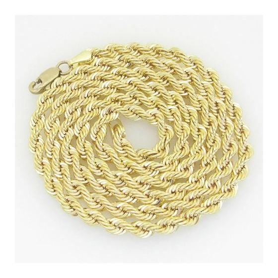 10K Yellow Gold rope chain GC8 1
