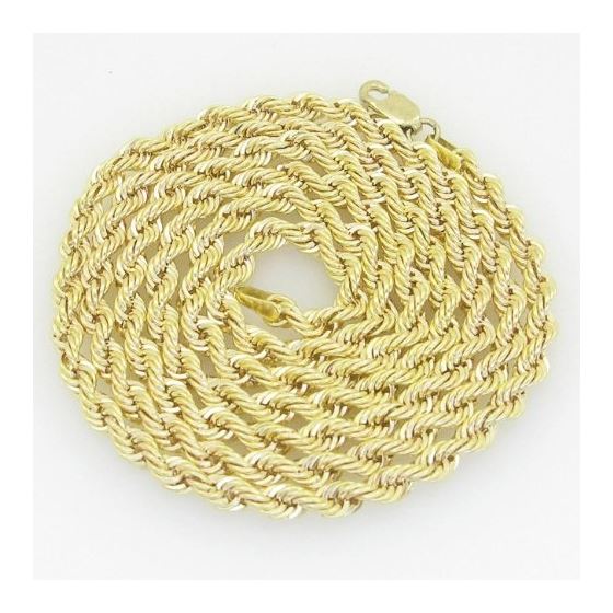 10K Yellow Gold rope chain GC4 1