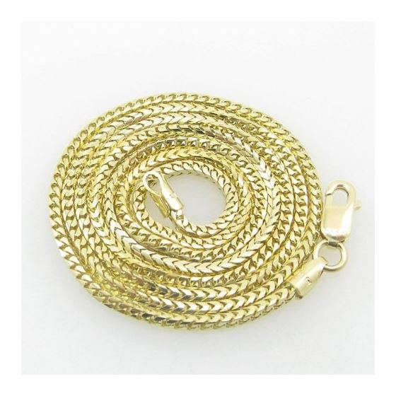Mens Yellow-Gold Franco Link Chain Length - 18 inches Width - 1.5mm 1