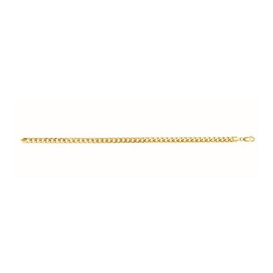 10K Yellow Gold 4.5Mm Light Miami Cuban 22 And Nec