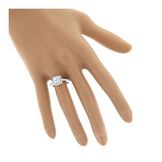 14K Natural 1 Ctw Diamond Engagement Ring Halo C-3