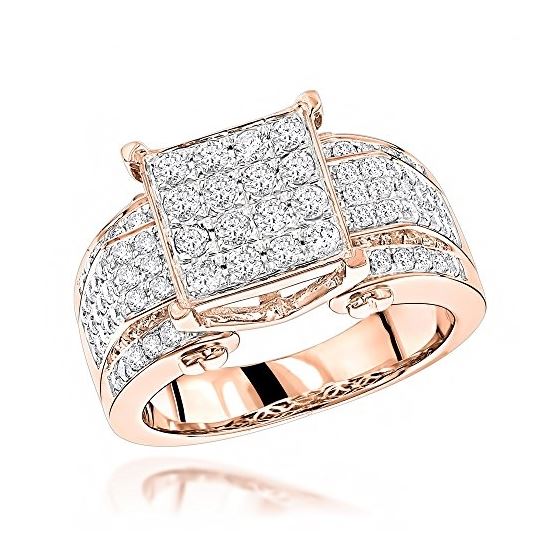 Designer Engagement 14K Natural 1.2 Ctw Diamond Ri