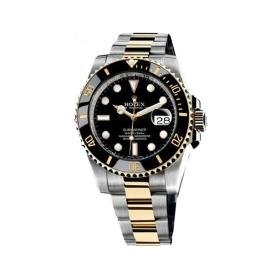Rolex Black Submariner Oyster Bracelet Mens Watch 116613-BKSO