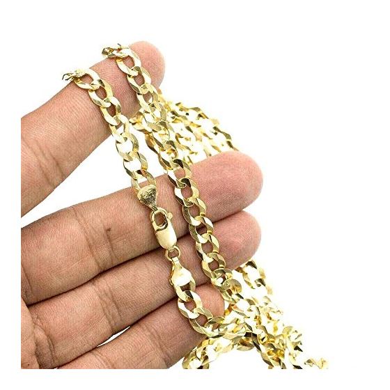 10K YELLOW Gold SOLID ITALY CUBAN Chain - 26 Inches Long 6.8MM Wide 3