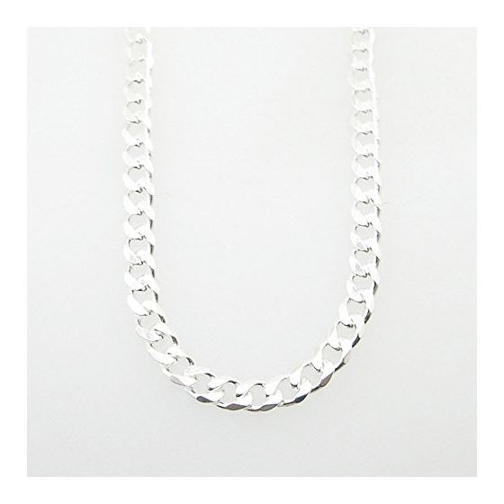 Silver Curb link chain Necklace BDC67 1