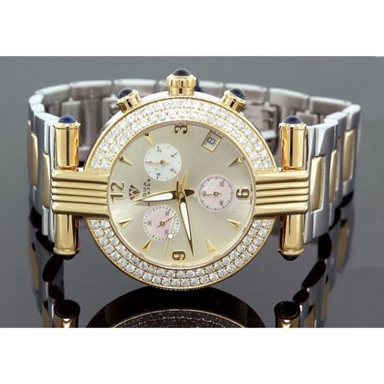 Unisex Aqua Master Diamond Watch 3.25 ct w-93c 1