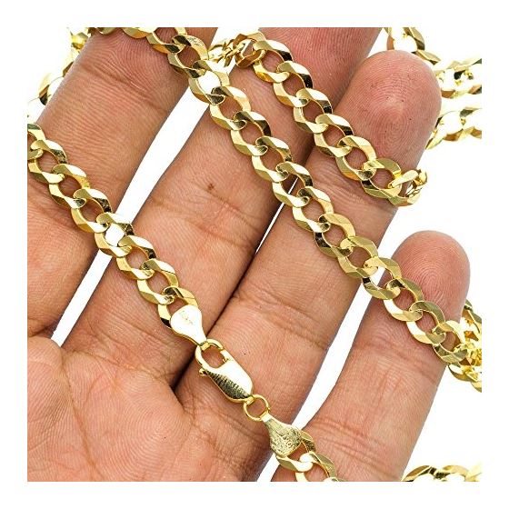 10K YELLOW Gold SOLID ITALY CUBAN Chain - 28 Inches Long 7.2MM Wide 3