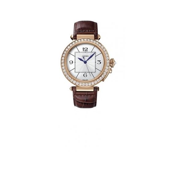 Cartier Pasha Diamond 18kt Rose Gold Mens Watch WJ120051