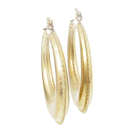 10k Yellow Gold earrings Coffee moon AGBE38 1