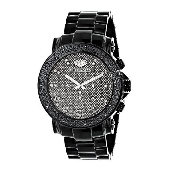 Black Diamond Watches: Oversized Mens Diamond Watc
