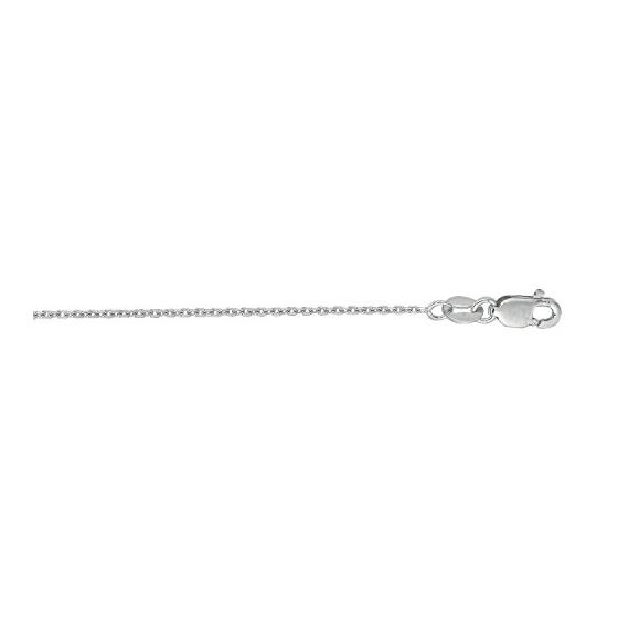 "14K White Gold Cable Chain 18"" inches long x1.1mm wide"