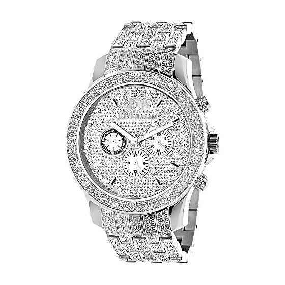 Raptor Iced Out Mens Diamond Bezel Band And Watch