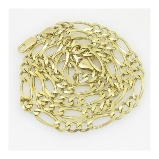 10K Yellow Gold figaro open chain GC68 1