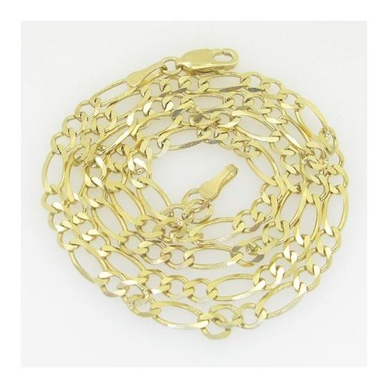 10K Yellow Gold figaro open chain GC83 1