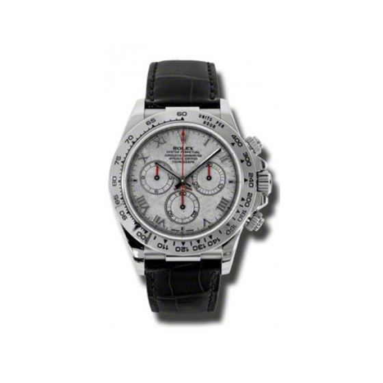 Rolex Watches  Daytona White Gold  Leather Strap 116519 mt