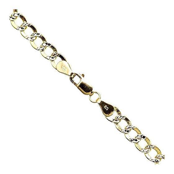 10K Diamond Cut Gold HOLLOW ITALY CUBAN Chain - 28 Inches Long 5MM Wide 1