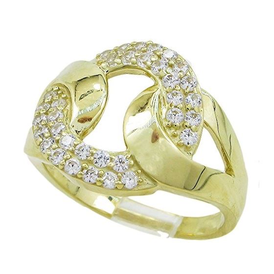 10K Yellow Gold womens wedding band engagement ring ASVJ45 1